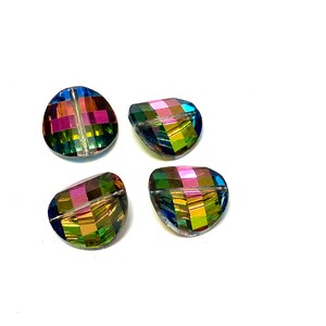 Vintage Rare Swarovski Crystals, Vitrail Medium Art 5107, Swarovski Multi-Colored Crystals, Sew-On Swarovski Crystal, 12 pieces SW11M