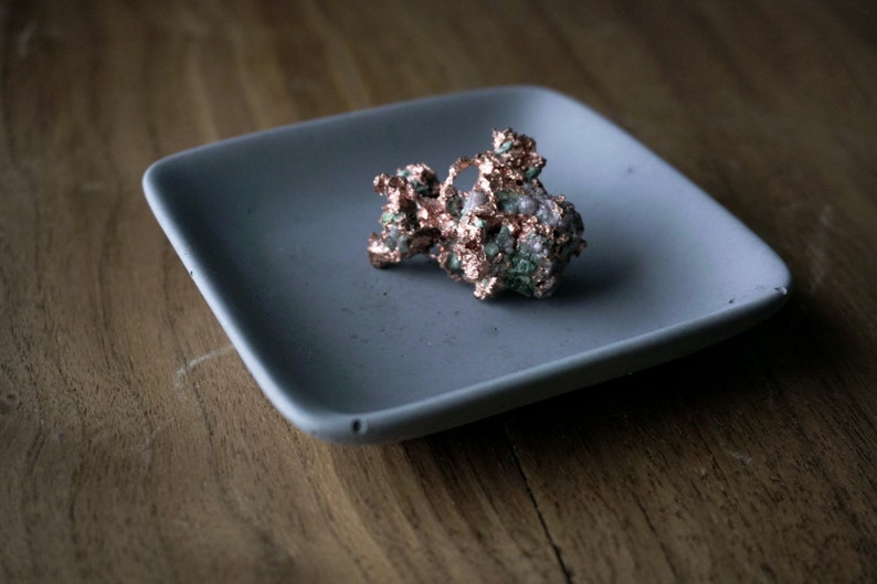 SM Square Concrete Jewelry Dish Trinket Dish Concrete Etsy