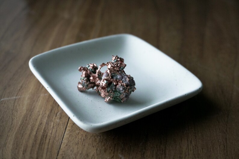 SM Square Concrete Jewelry Dish Trinket Dish Concrete Etsy