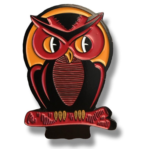 Limited Edition Vintage Style Halloween Owl Enamel Pin - Etsy