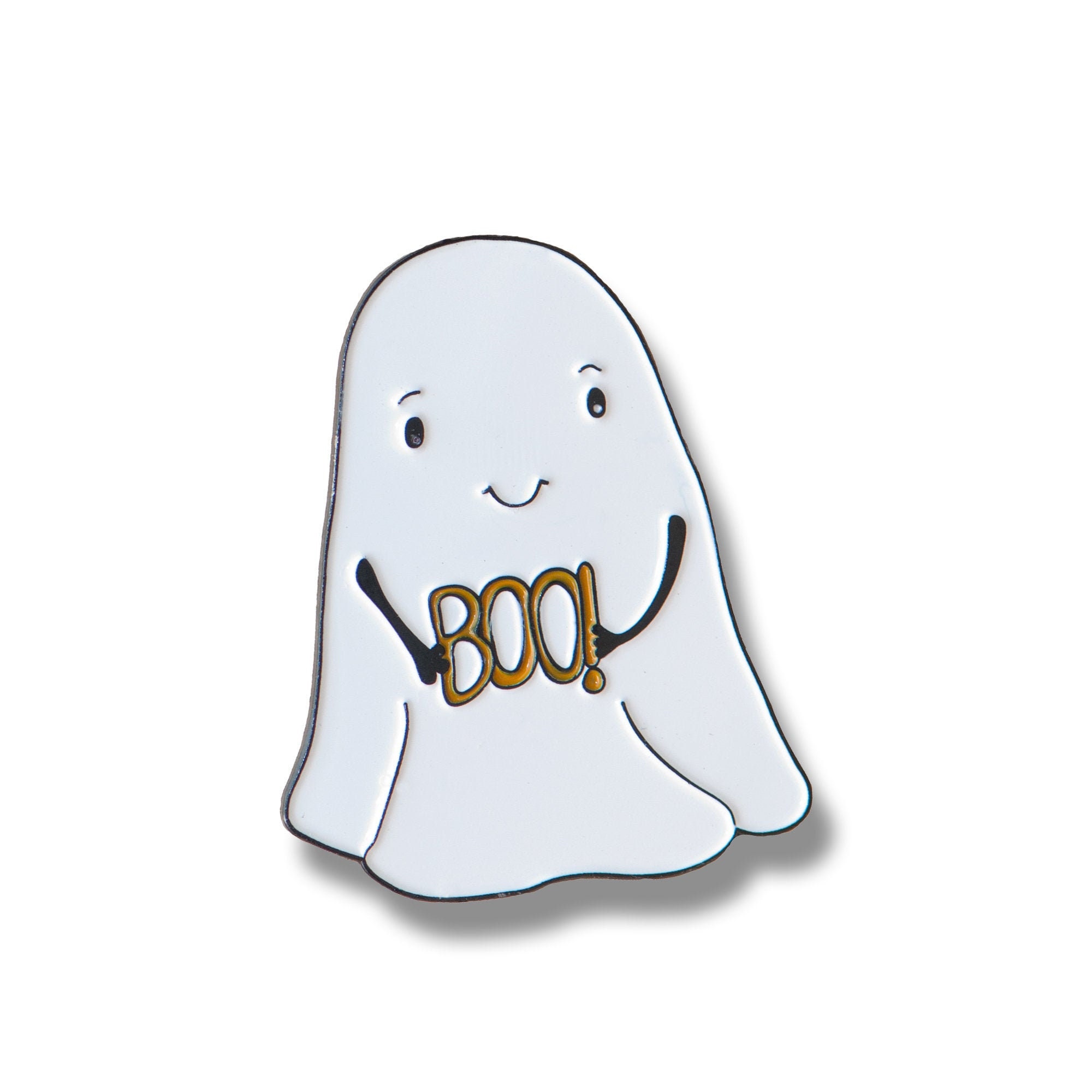 Halloween Enamel Spooky 'Boo' Ghost Pin Badge by | Etsy