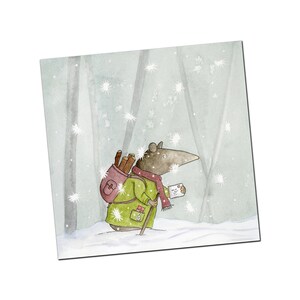 Haagbeuk holle 'Last Post' kerstkaart | Illustratie door Kris Miners