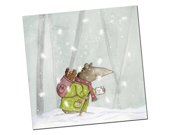 Hornbeam Hollow 'Last Post' Christmas Card | Illustration by Kris Miners