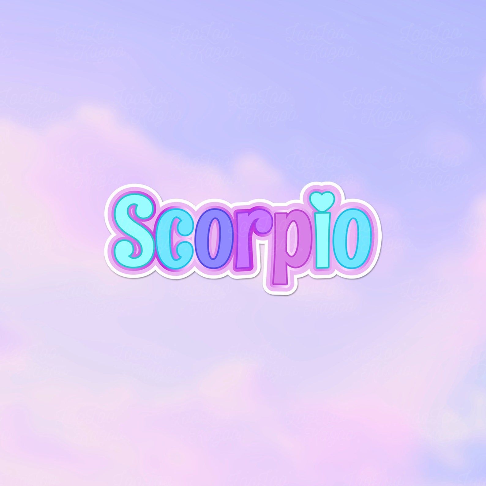 Scorpio Zodiac Sign Vinyl Sticker Pack Aesthetic Stickers Etsy