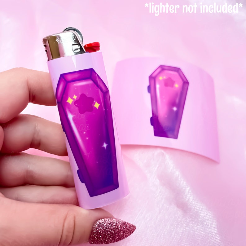 Coffin Lighter Sticker Wrap Cute Weed Accessories Stoner Etsy