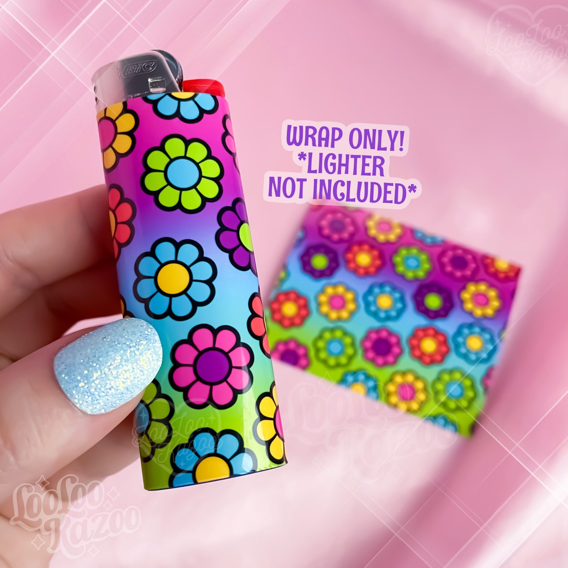 Hippie Lighter Sticker Wraps Smoking Accessories Stoner Etsy