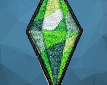 Green Plumbob IRON ON or SEW Patch