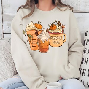 Pumpkin Spice Season Sweatshirt, Fall Coffee Sweatshirt, Halloween Pumpkin Sweatshirt, Autuman Sweatshirt, Pumpkin Spice Latte Sweatshirt