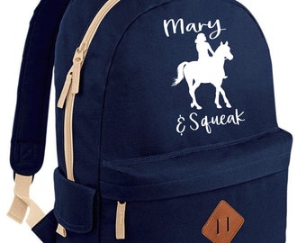 personalised horse backpack
