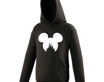 Disney Hoodie with Mickey Head and Castle Silhouette