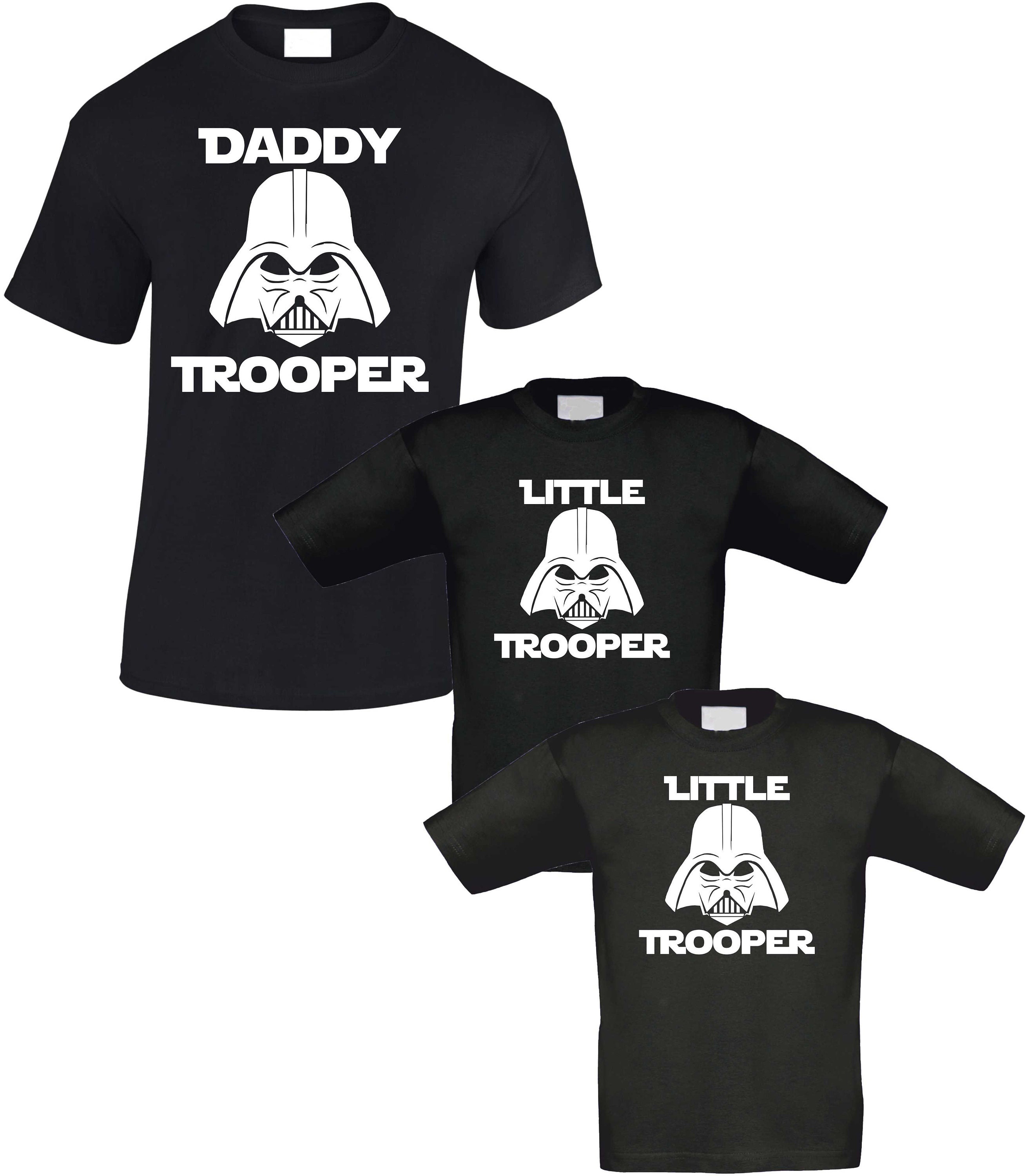 Matching Father Baby Gift Set Mens T Shirt /& Baby Bodysuit Zarlivia Clothing Baby Vader /& Daddy Vader