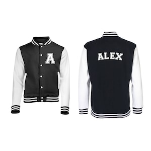 Personalized Initial and Name Varsity Jacket, Letterman Jacket