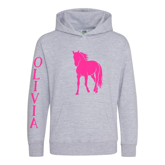 Sweat à Capuche équestre Personnalisé – Fruit Of The Loom, Personnalisation Manche