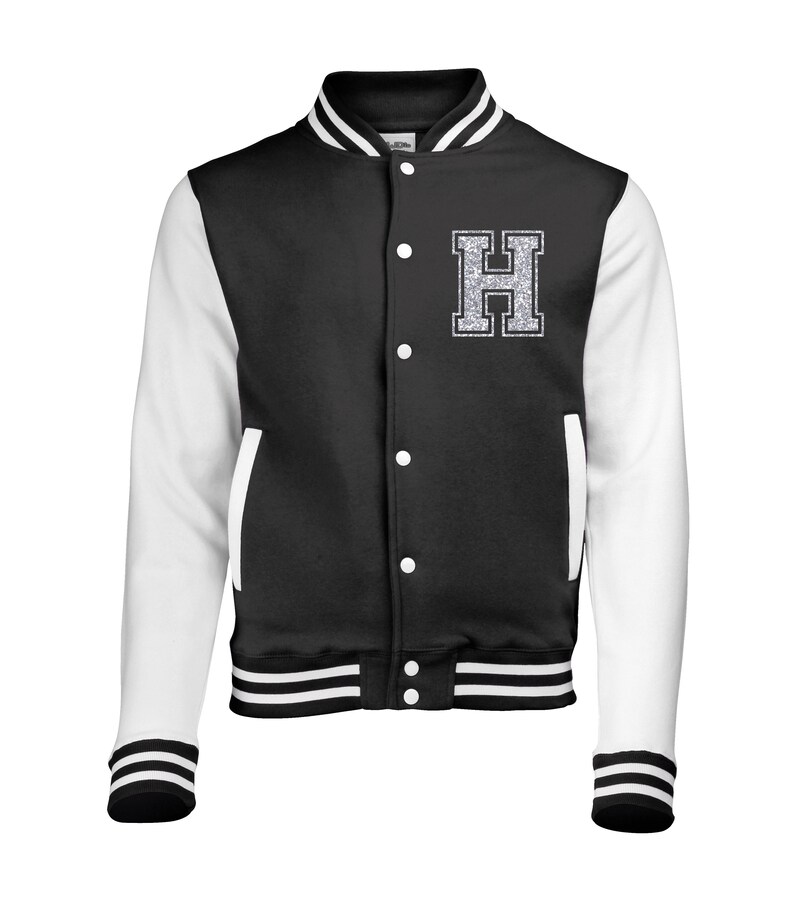 Personalized Varsity Jacket With Initial and Name in Sparkling Etsy