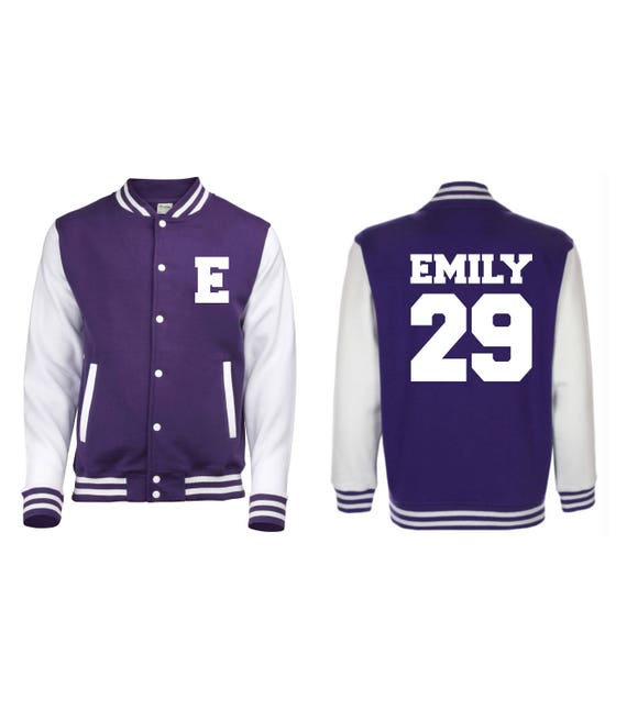 Personalized Initial, Name and Number Varsity Jacket, Letterman