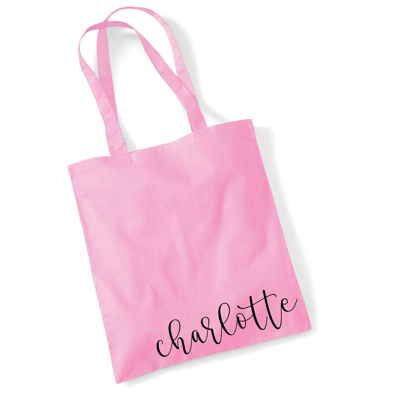 Personalised Tote Bag With Name on the Bottom. Hen Party Etsy UK