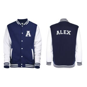 Personalized Initial and Name Varsity Jacket, Letterman Jacket image 3