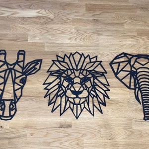 Geometric safari animals •  Geometric safari wall art• animal set• geometric • animal wall art• Elephant• giraffe• lion •nursery •