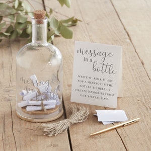 Message in a Bottle Wedding Guest Book, Guest Book Alternative, Wedding Guest Book, Wedding Advice, Modern Wedding, Rustic Wedding