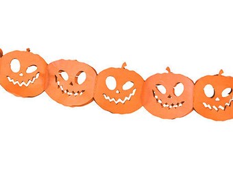 Halloween Pumpkin Bunting, Halloween Decoration, Pumpkin Banner, Halloween Party Decorations, Kids Halloween Party, Halloween Birthday