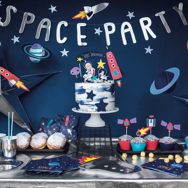 Space Party In A Box, Space Party Box, Space Party Kit, Space Decor, Space party Supplies, Space Birthday party decor, 1st birthday