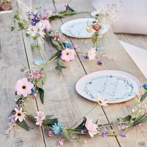 Beautiful colorful wildflower garland perfect for an outdoor wedding  spring, summer, or fall…