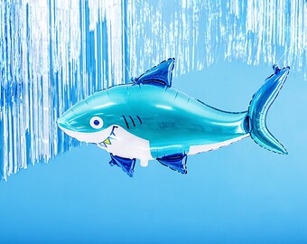 Kids Birthday Balloon Under The Sea Birthday Party Giant Shark Foil Balloon Shark Party Decor Pirate Balloon Kids Party Balloons