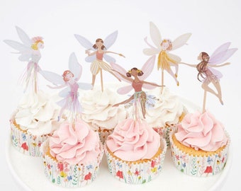 24 Mädchen 11th elften Geburtstag Cupcake Wafer Reis Essbare Fairy Cake Toppers