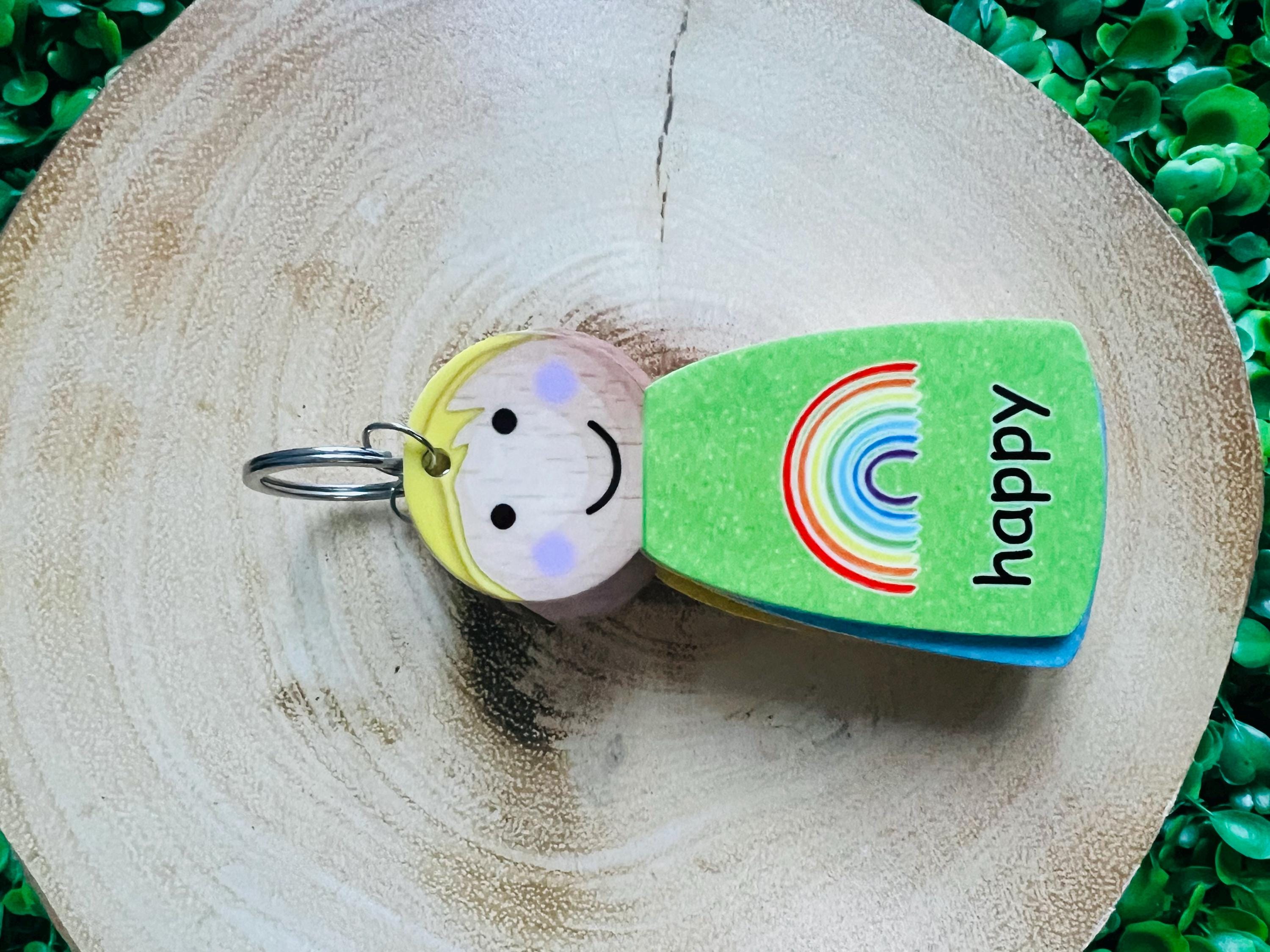 Emotions Keychain, Emotions Keyring, Feelings Resource, Communication ...