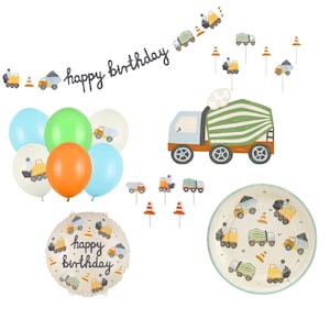 Construction Birthday Party, Construction Decorations, Napkins, Tractor Party, Builder Party, Digger themed Party, Boys Birthday Party