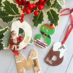 Personalised Christmas Bauble, Christmas Ornament, Family Decoration, Personalised Christmas Decoration, Family Name Bauble, tree decoration