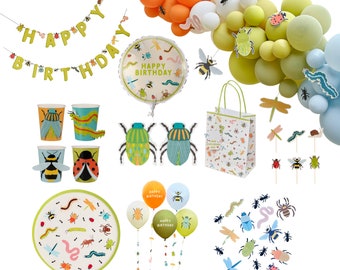 Bug party decorations, Children's Birthday Party, Explorer party, Creep Crawly Party, Nature theme Party, Kids party decorations
