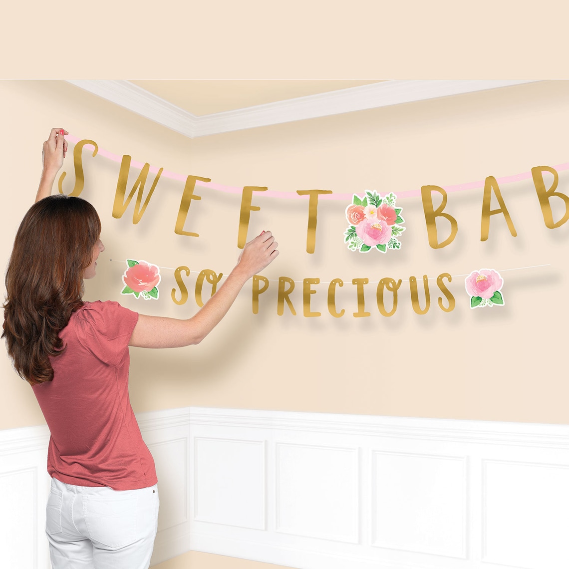 8 Floral Baby Shower Plates Girl Baby Shower Plates Baby Etsy