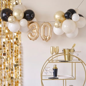 30th Birthday Milestone Balloon Bunting Decoration, 30th Birthday Banner, 30th Birthday Decorations, 30th Sign, Thirty Banner, Party Decor
