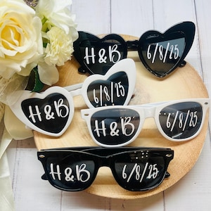 Personalised Wedding Sunglasses, Heart Sunglasses, Sunglasses, Custom Sunglasses, Wedding decorations , Wedding photo accessories, Favours