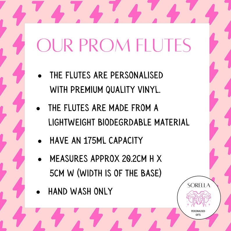 Prom Flutes Personalised Prom Champagne Flute, Prom 2026, Prom Gift, School Leaver ...