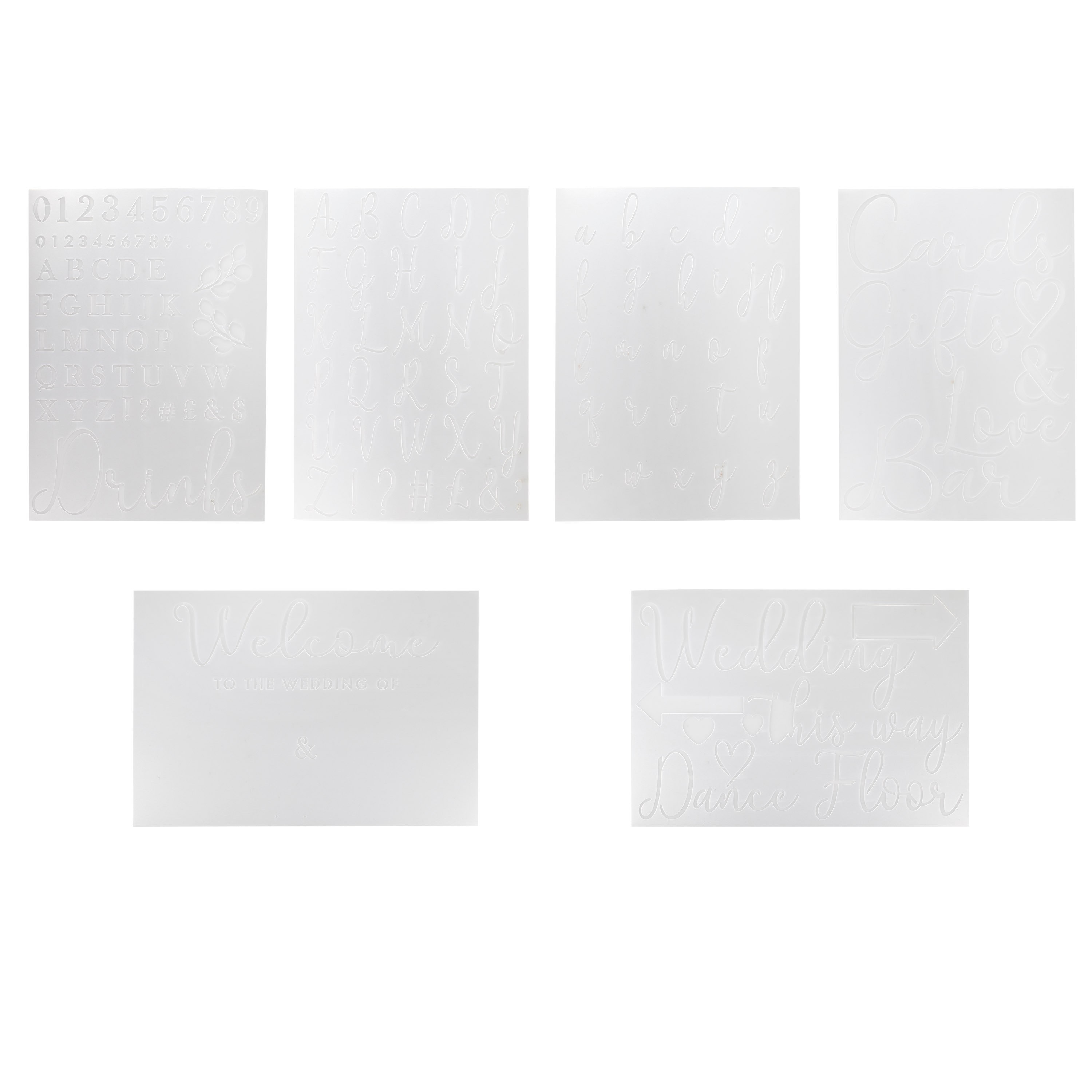 Wedding Stencil Kit Wedding Sign Stencil Wedding Stencil Etsy