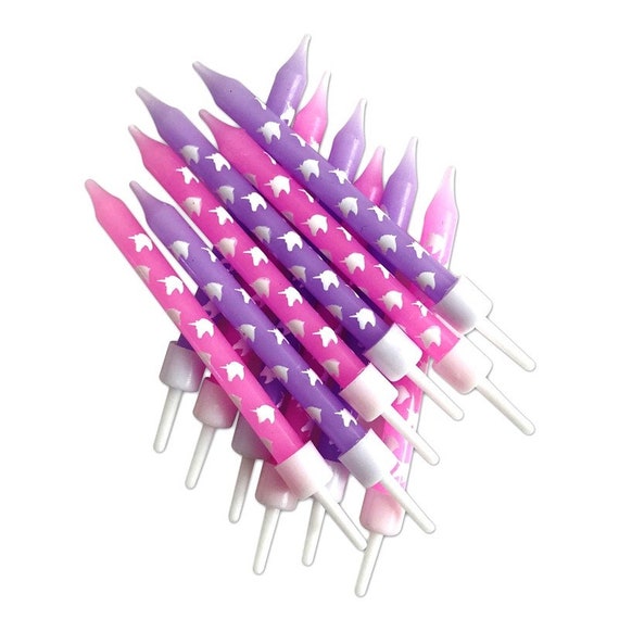 décorations Ensemble de 12 x rose et violet lilas pailleté coeur tasse gâteau anneaux