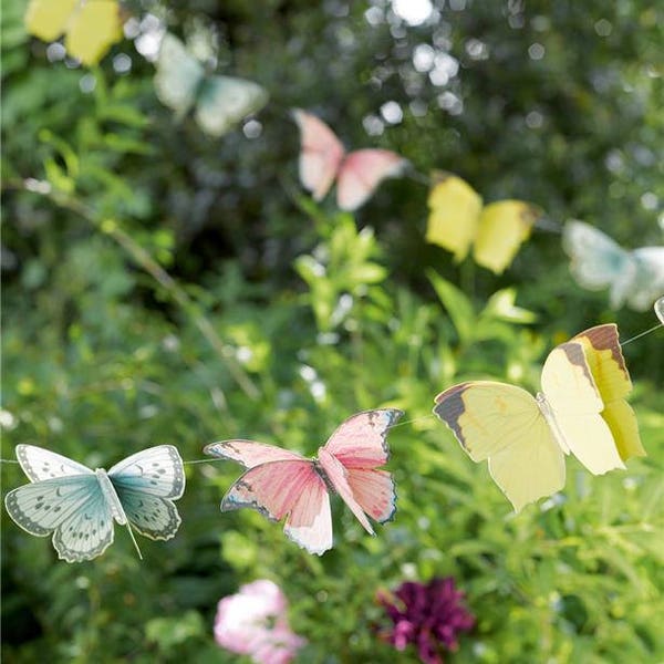 Butterfly Party Bunting, Butterfly Banner, Butterfly Garland, Butterfly Party Decor, Fairy Party Decor, tea party, Butterfly  room decor