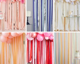81ft Crepe Paper Party Streamers, Streamer Backdrop Curtain, Birthday  Party, Wedding Decor, Baby Shower, Bridal Shower, Hen Party Decoration -   Israel