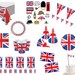 Queens Jubilee Party Decorations, Union Jack Flag Bunting, Union Jack Decorations, Union Jack Jubilee Plates Cup Napkins, Street Party Decor