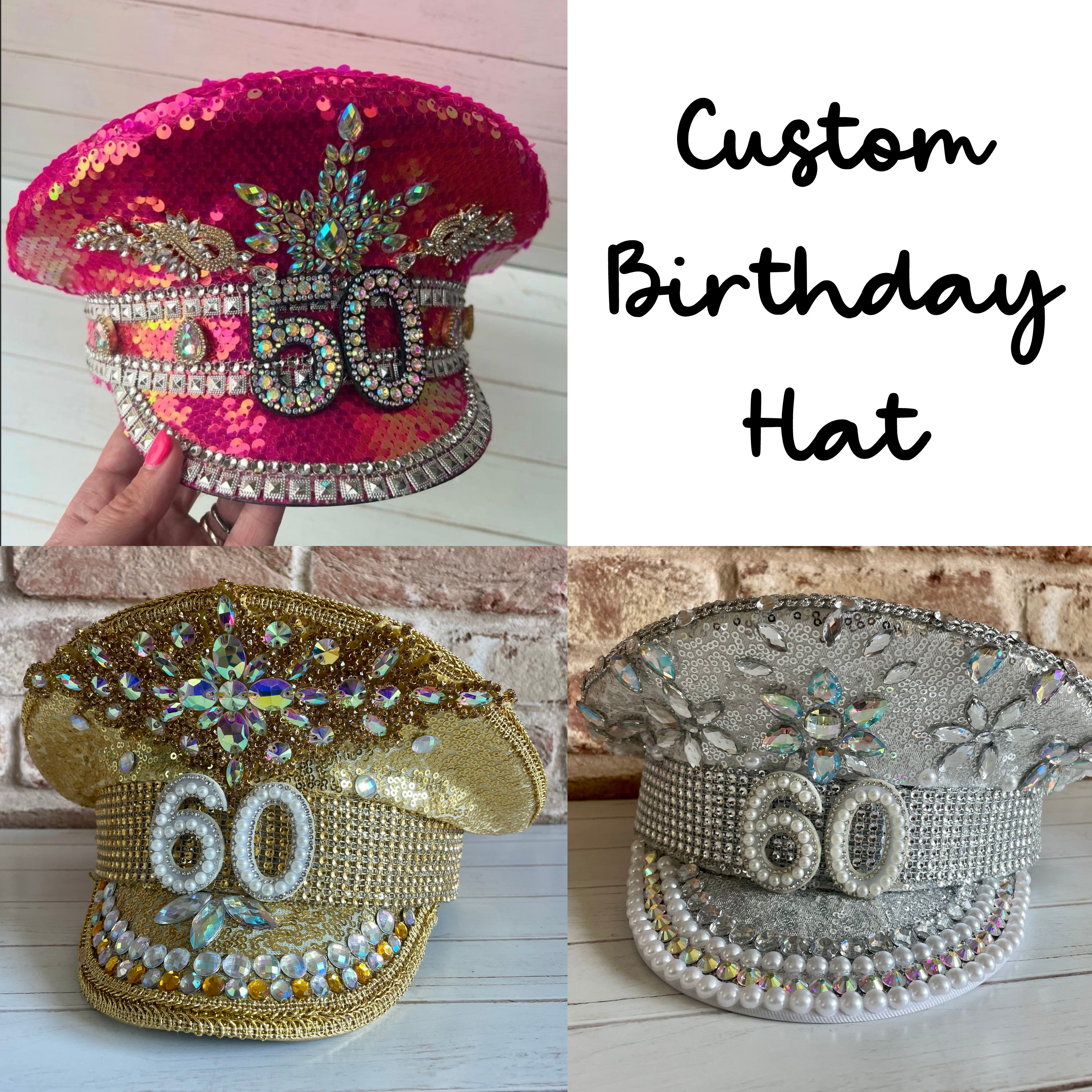 Bedazzled Captain Hat