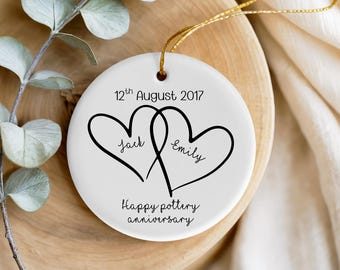 Cadeau personnalisé pour le 9e anniversaire de mariage, Poterie d'anniversaire, Anniversaire, Cadeau d'anniversaire de mariage, Cadeau pour couples, 9e anniversaire de mariage