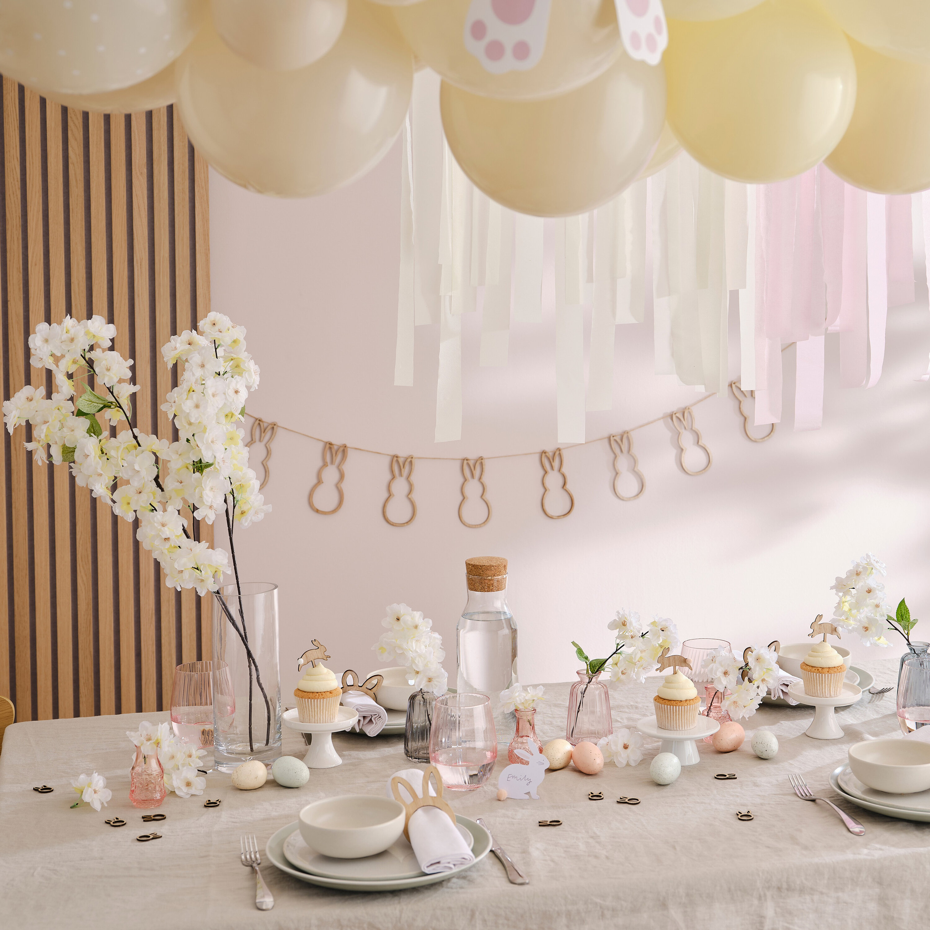 6 Hasen Tischkarten, Ostern Tischdeko, Ostern Tischdekoration,  Osterdekoration, Osterhase, Hase Neutral Baby Shower -  Österreich