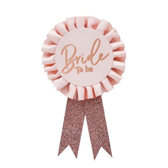 Bride To Be Rosette Rose Gold Bride To Be Rosette Rose Gold