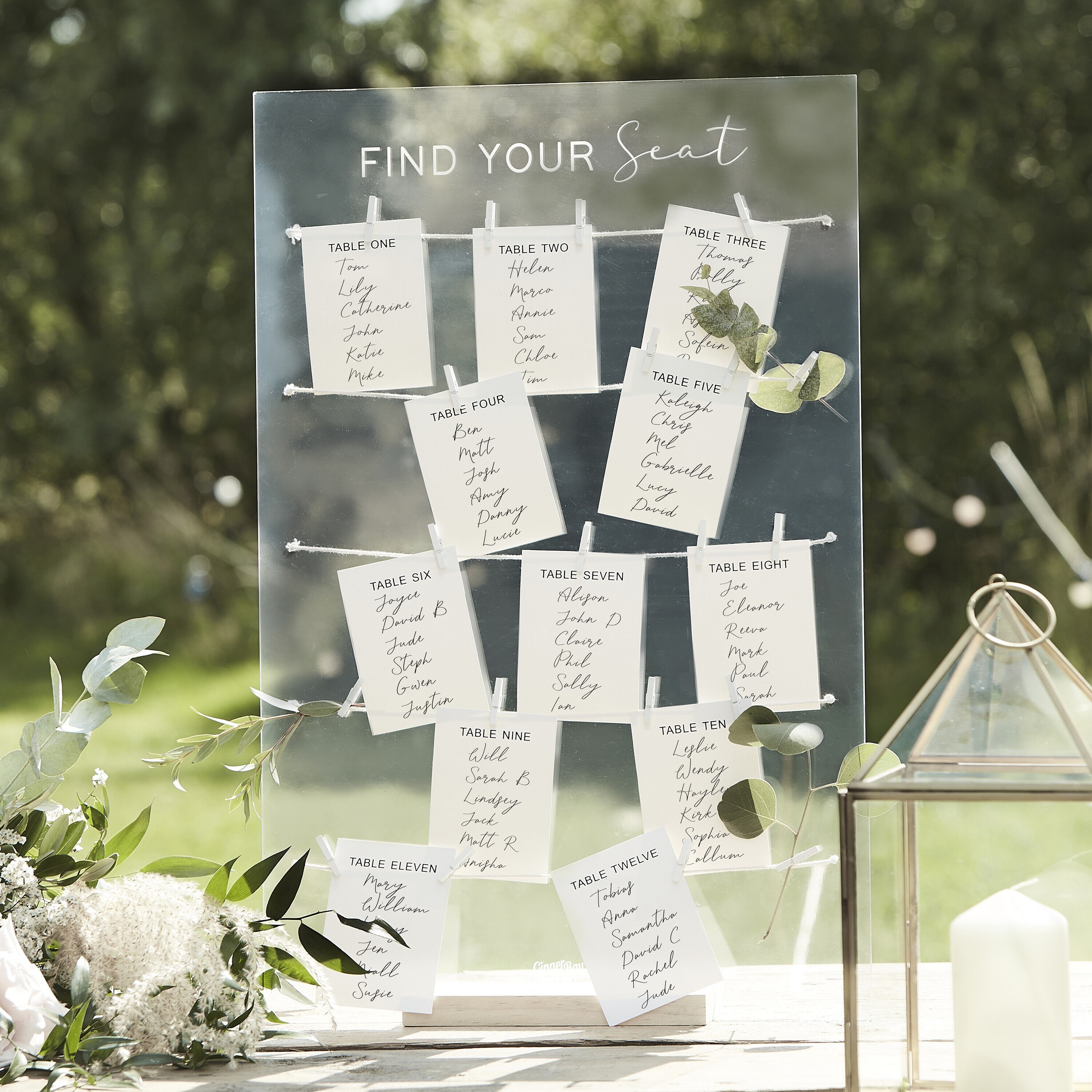 Acrylic Wedding Table Plan Kit Wedding Seating Chart Wedding Etsy UK