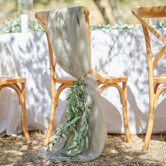 Sage Green Fabric Table Runner, Wedding Table Decor, Rustic