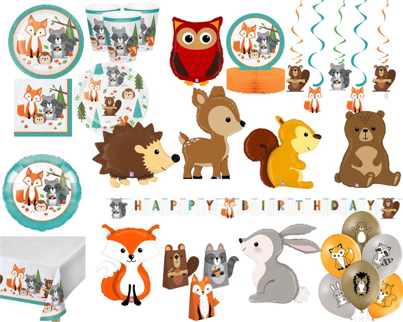 Woodland Party Decorations Woodland Birthday Party Theme Woodland Baby Shower Woodland Party Theme Woodland Cups Plates