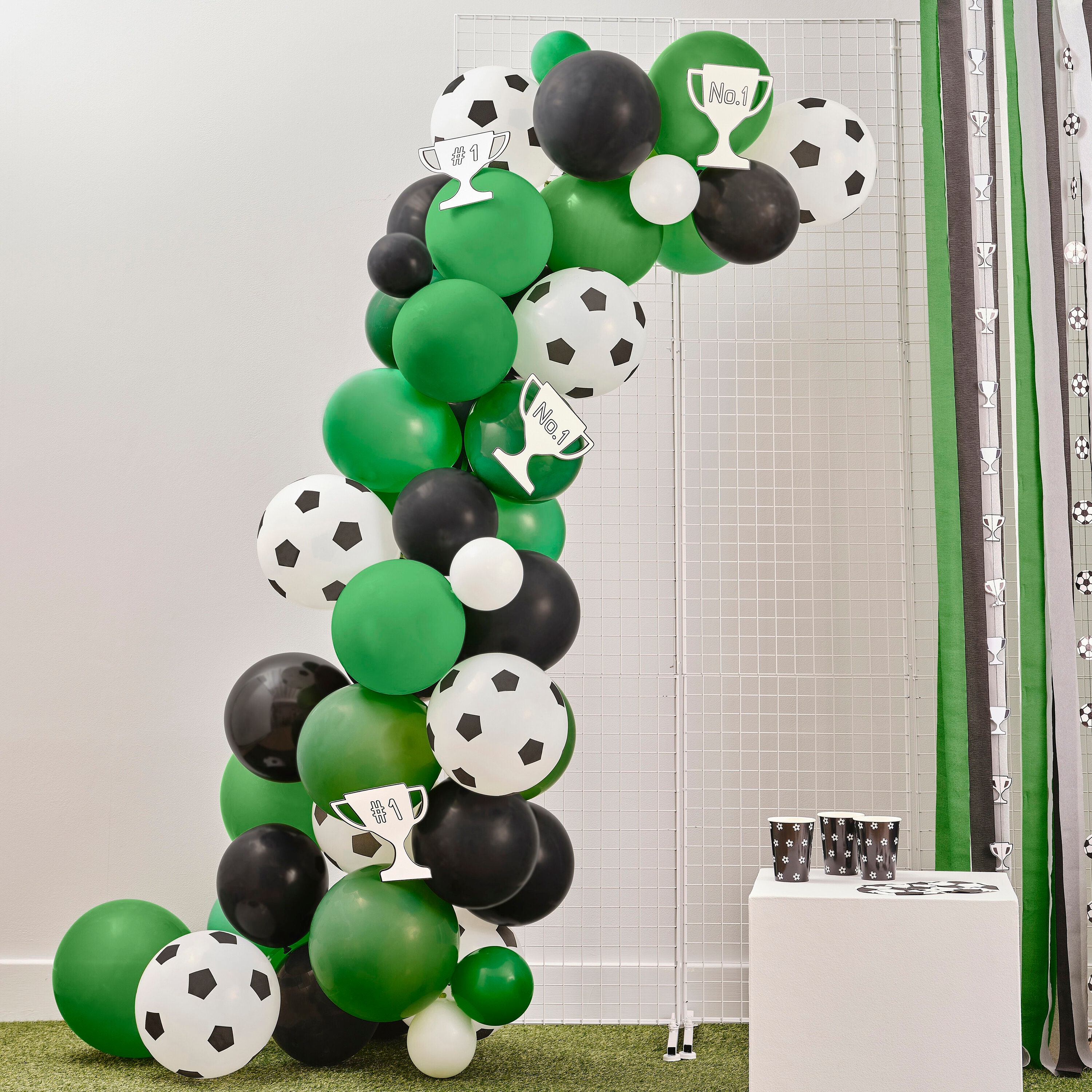 Jxuzh Ballon de football d'anniversaire de football - Accessoire