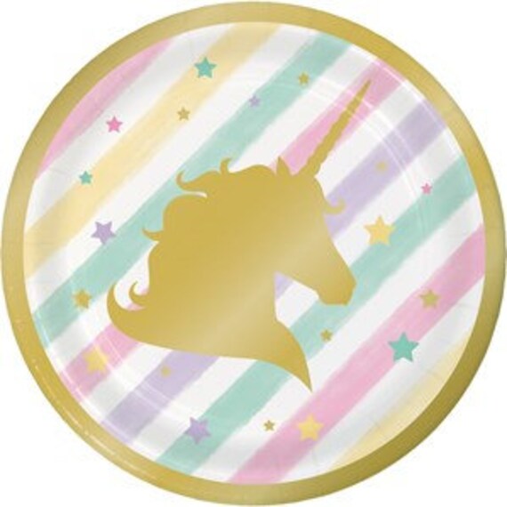 Ultimate Unicorn Party Supplies and Plates for Girl Birthday Unicorn Party  Decorations Set for Creating Unicorn Theme Party